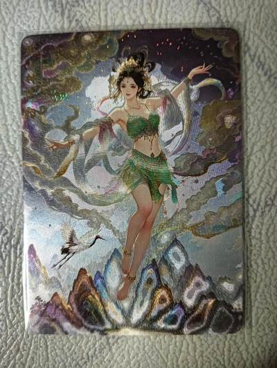 花开卡拍第26期（品控勿拍!!!收拍品，不寄存，运费5元，自制卡难免瑕疵，可能存在轻微撞角爆边等出厂瑕疵，品控介意勿拍！） - 卡乐 巫山神女异色 冷烫粗闪