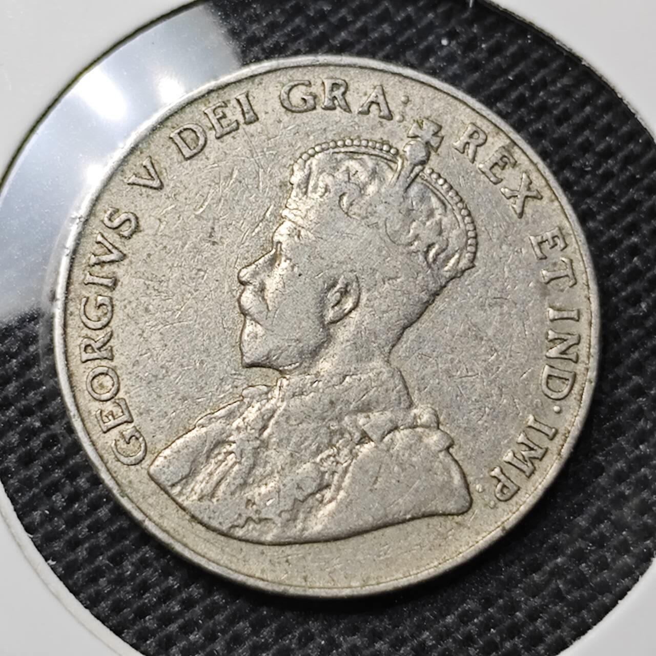 KK钱币收藏小铺 第297期   周末发货 1923 加拿大5分