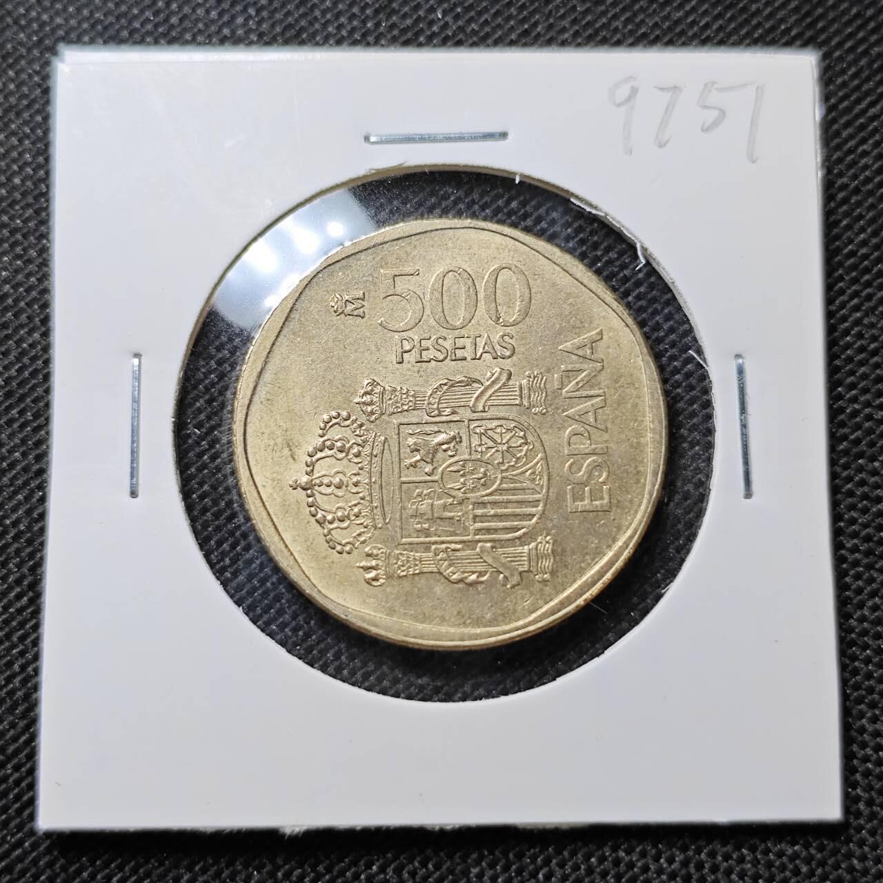 KK钱币收藏小铺 第297期   周末发货 1988 西班牙500比塞塔