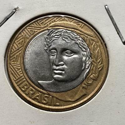 🌹外币初藏🌹🐯2025年第64场  每周二四六晚8️⃣点 接代拍 - 巴西2007年一里亚尔