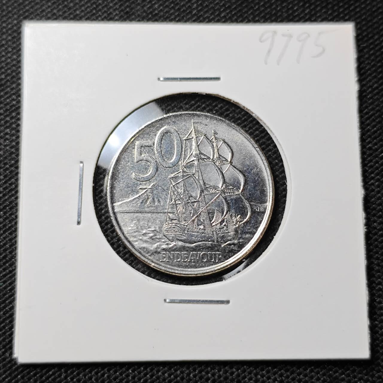 KK钱币收藏小铺 第297期   周末发货 2009新西兰50分 