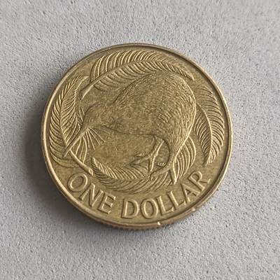 【游宝拍卖】乙巳蛇年46期 周五集拍 - 新西兰-1元 1991年