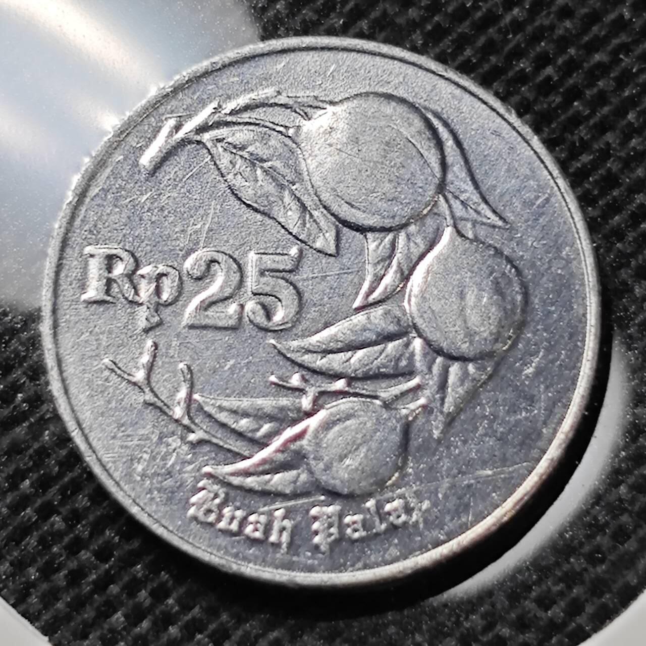 KK钱币收藏小铺 第297期   周末发货 1995印度尼西亚25卢比 
