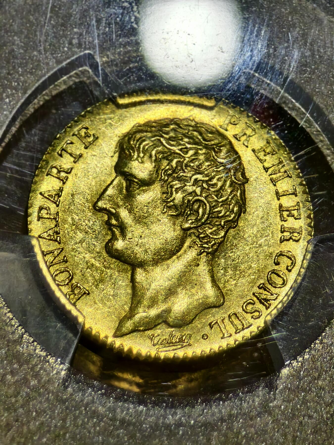 PCGS-MS62法国共和12年（AN12）拿破仑第一执政20法郎金币