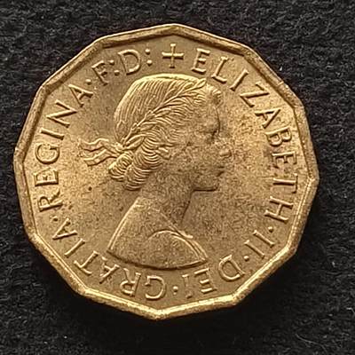 【全场包邮】纯粹捡漏拍435场-持续更新中 - 英国1967年女王3便士-原光好品