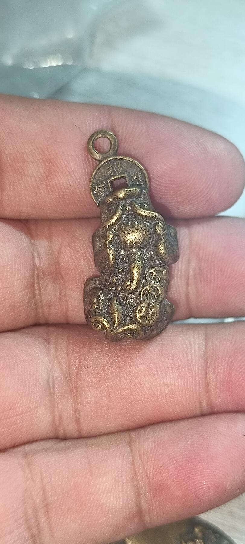 如意阁第十八场（混合场） 铜小貔貅，口含钱币所以叫招财貔貅