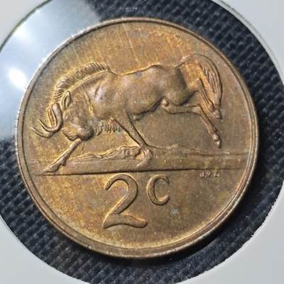 KK钱币收藏小铺 第298期 2月预留时间 周末发货 -  1983南非2分铜币