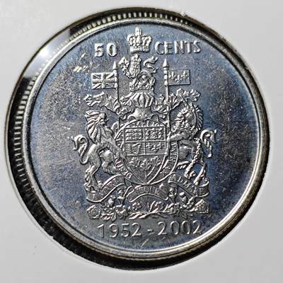 KK钱币收藏小铺 第298期 2月预留时间 周末发货 - 2002加拿大50分 纪念币