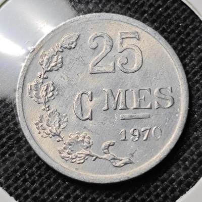 KK钱币收藏小铺 第298期 2月预留时间 周末发货 -  1970卢森堡25分