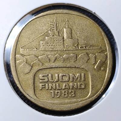 KK钱币收藏小铺 第302期   周末发货 - 1983芬兰5马克 破冰船