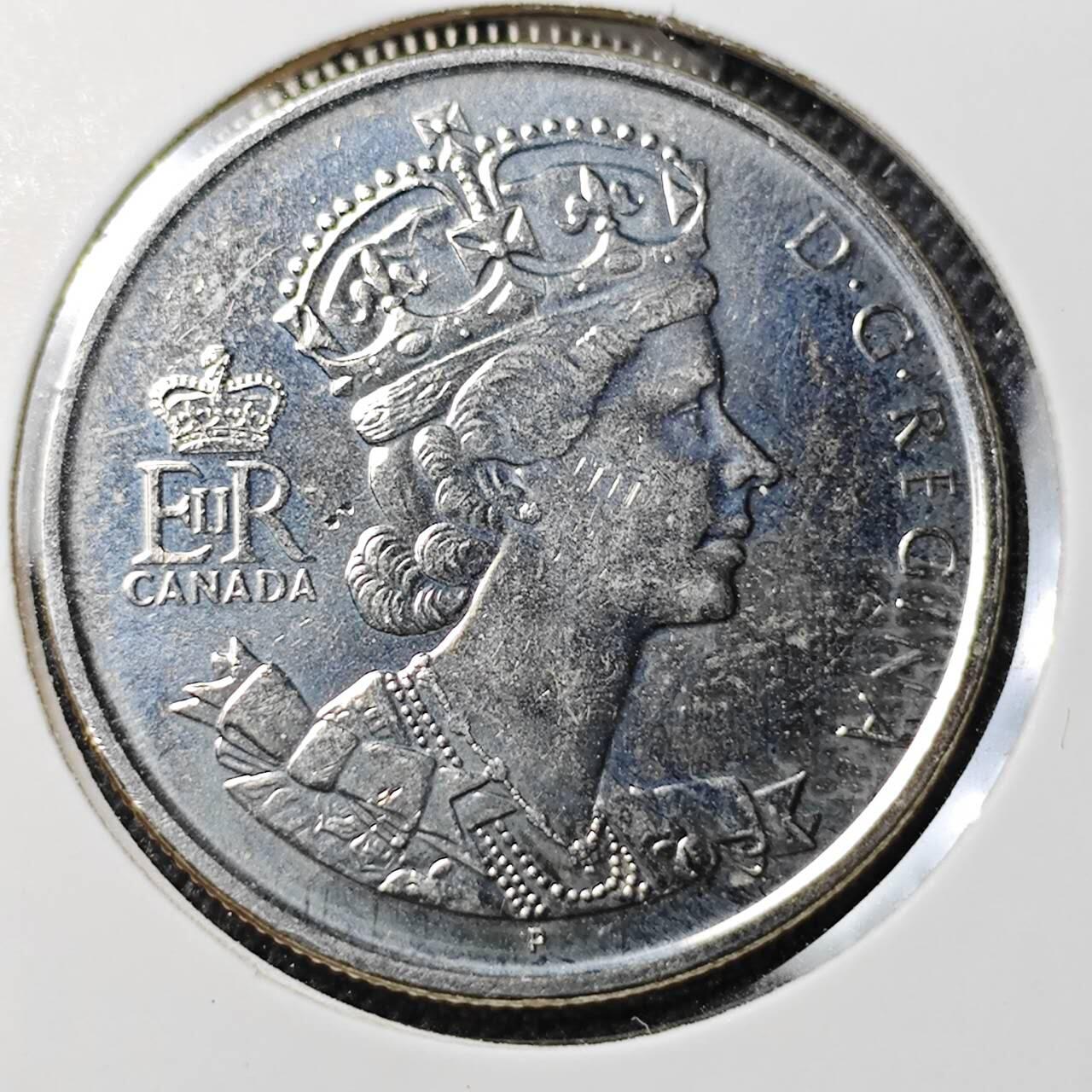 KK钱币收藏小铺 第298期 2月预留时间 周末发货 2002加拿大50分 纪念币
