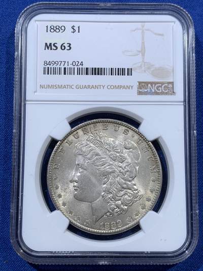 《竞宝斋》第392场 周日，周一，周二，3场连拍 （全场包邮） - NGC MS63 美国1889年摩根1美元银币 经典美国品种 稳定升值 抗通胀利器