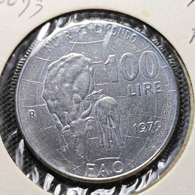 KK钱币收藏小铺 第302期 2月预留时间  周末发货 -  1979意大利100里拉纪念币