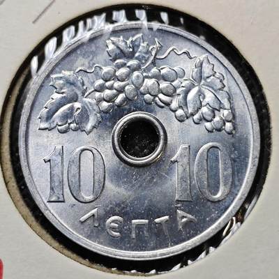 KK钱币收藏小铺 第302期 2月预留时间  周末发货 - 1969希腊10雷普塔  好品