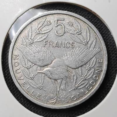 KK钱币收藏小铺 第298期 2月预留时间 周末发货 -  1952法属新喀里多尼亚5法郎