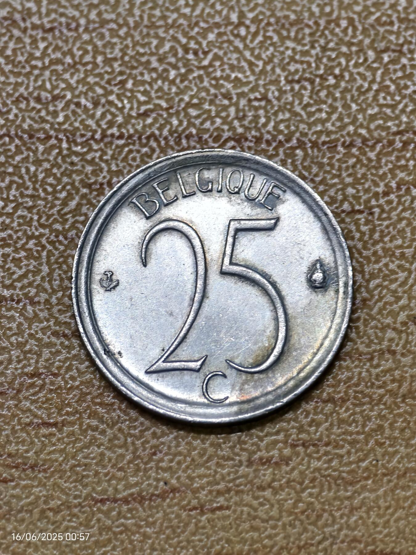 思丞收藏　外国散币第18场  比利时1971年25分