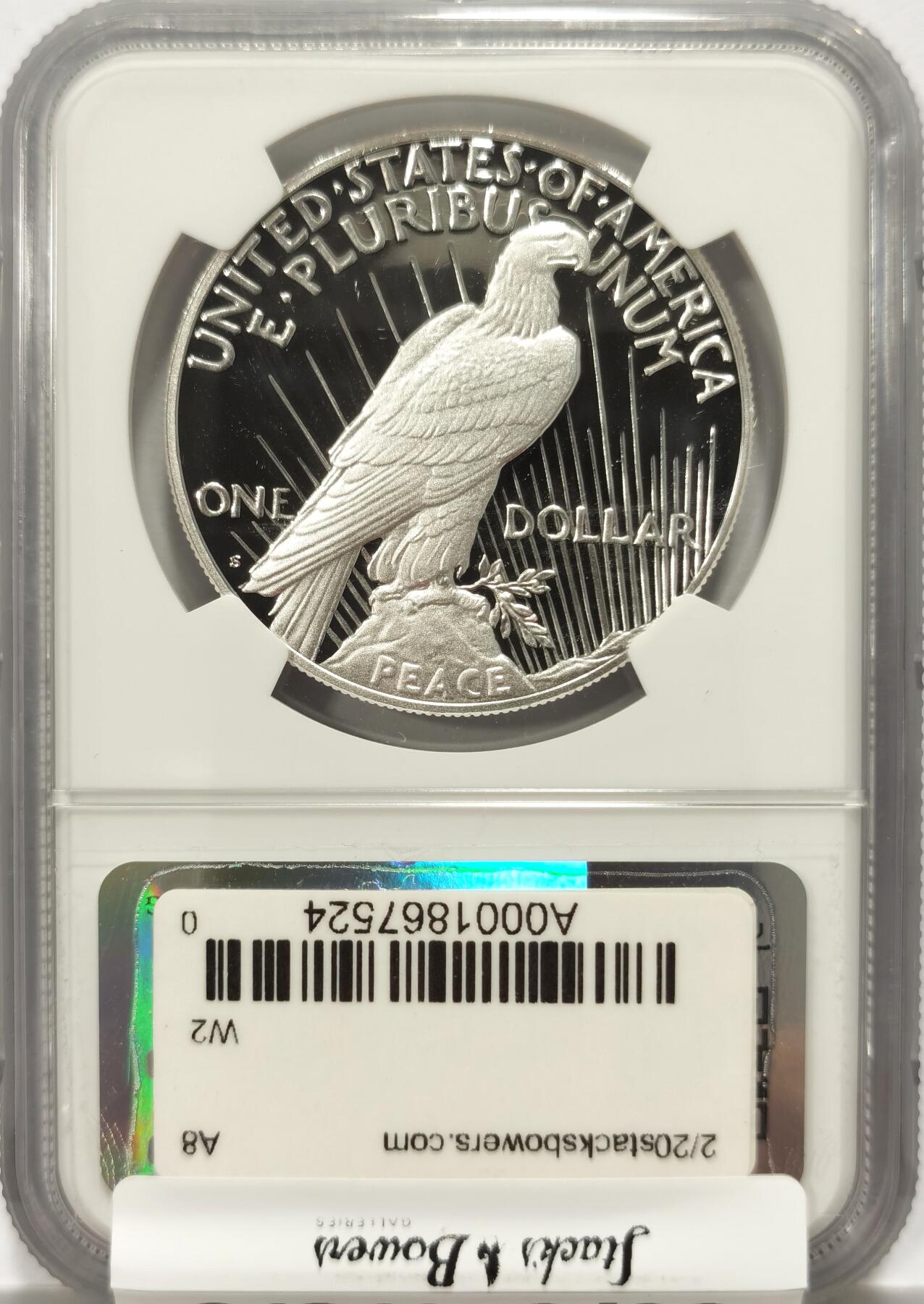 【麦稀奇收藏嘉年华】 博洋堂美国及美洲钱币专场拍卖②暨第127期（全场包邮） NGC PF70UC 美国2023年S版和平复刻精制1美元精制银币，罕见70分满分精制币，公民铸币咨询委员会主席Thomas J. Uram签名特殊标签2