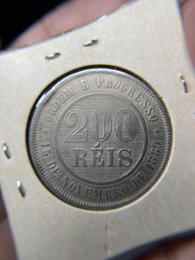 2025年集古藏今外币拍卖第六期-第3场—（总第243拍），可以寄存60天，满160元包邮。 - 1898年巴西200瑞斯