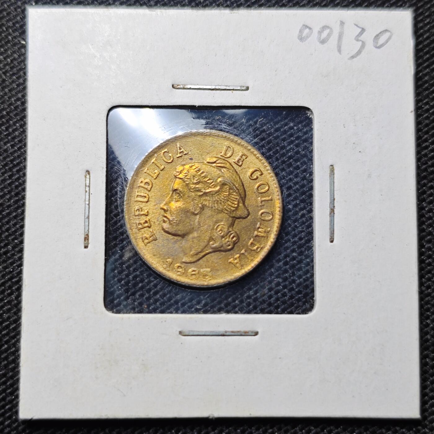 KK钱币收藏小铺 第300期 百期特拍3连拍第2场  周末发货  1965哥伦比亚2分铜币 好品