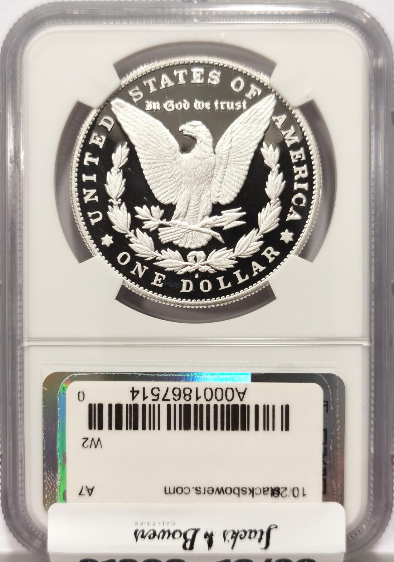 【麦稀奇收藏嘉年华】 博洋堂美国及美洲钱币专场拍卖②暨第127期（全场包邮） NGC PF70UC 美国2023年S版摩根复刻精制1美元精制银币，罕见70分满分精制币，公民铸币咨询委员会主席Thomas J. Uram签名特殊标签10