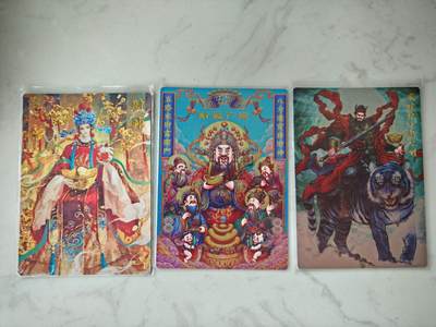 小怪兽卡牌第三十四期 （小花瓣1/1双签手绘  不寄存 消费赠送随机裸卡） - 卡德曼裸卡 镜面闪3张