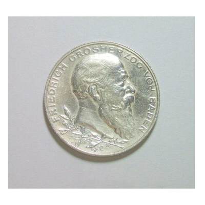 【银】德国巴登1902年 腓特烈一世登基50周年2马克银币 爽品 - 【银】德国巴登1902年 腓特烈一世登基50周年2马克银币 爽品