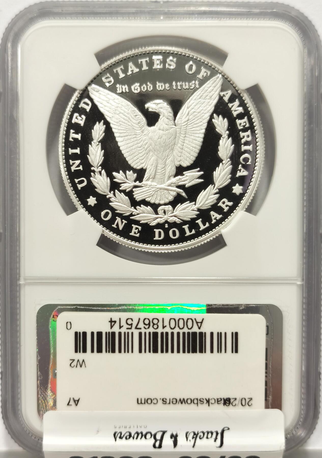 【麦稀奇收藏嘉年华】 博洋堂美国及美洲钱币专场拍卖②暨第127期（全场包邮） NGC PF70UC 美国2023年S版摩根复刻精制1美元精制银币，罕见70分满分精制币，公民铸币咨询委员会主席Thomas J. Uram签名特殊标签20