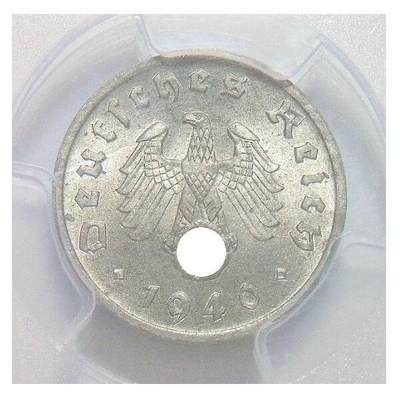 金盾PCGS MS64 德国第三帝国1940年F版1芬尼 难得开卷原光 - 金盾PCGS MS64 德国第三帝国1940年F版1芬尼 难得开卷原光