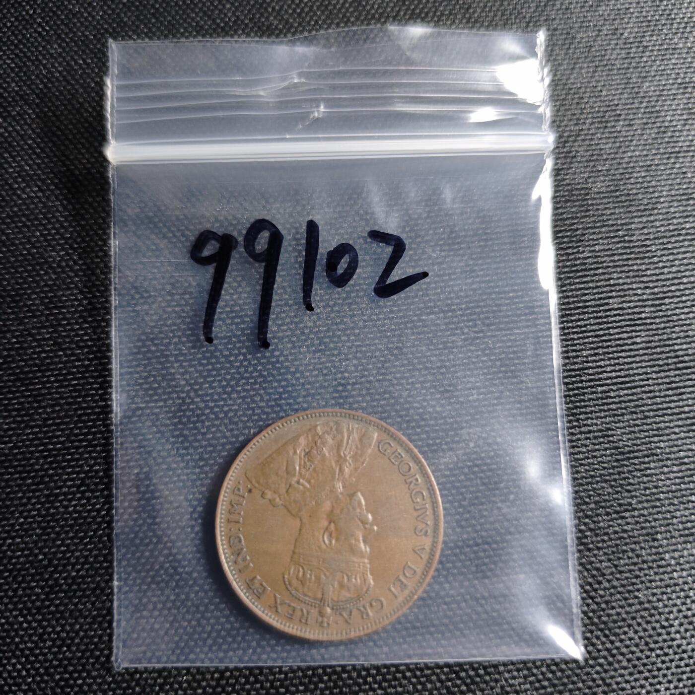 KK钱币收藏小铺 第299期 百期特拍3连拍第1场  周末发货  1919加拿大乔五一分铜币