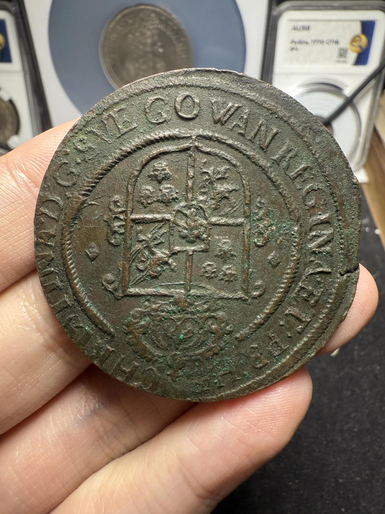 南宋泉阁俄币 外币 国币 专场第十二期【送拍无额外佣金】 瑞典 萨瓦王朝 1638年(罗马数字MDCXXXVIII) 克里斯蒂娜女王1欧尔大铜币 背逆 难得生美好品 少见