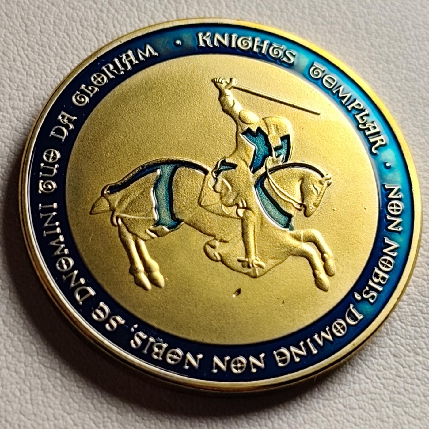 泉币菌-第38场-各国散币 马剑圣殿骑士 纪念章 直径约40mm 