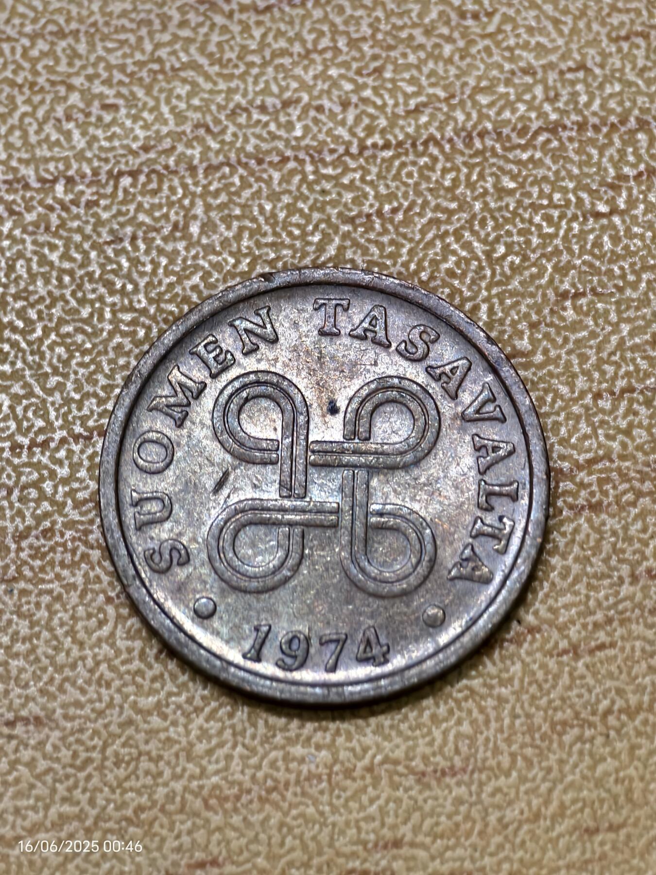 思丞收藏　外国散币第18场  芬兰1974年5盆尼