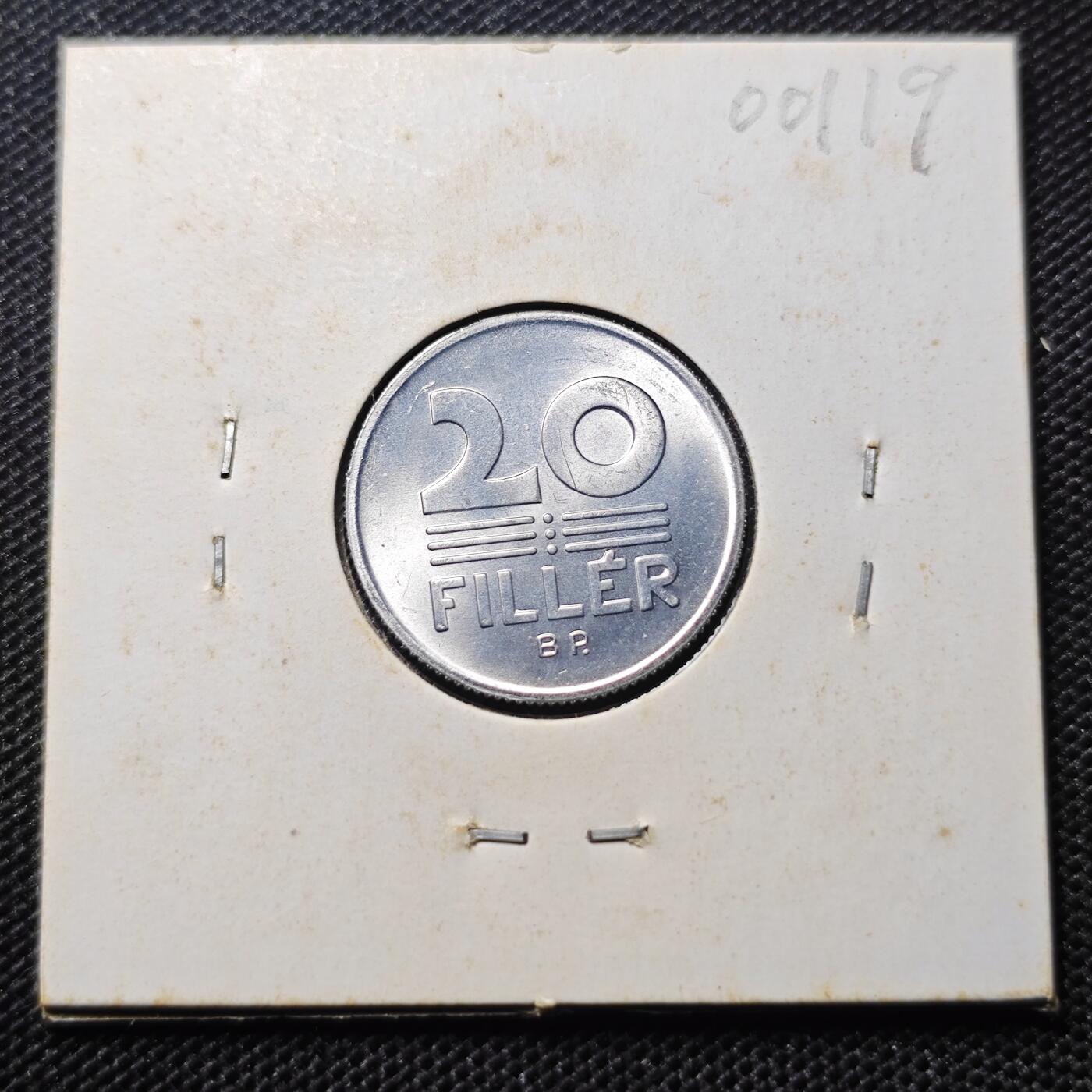 KK钱币收藏小铺 第300期 百期特拍3连拍第2场  周末发货  1982匈牙利20菲勒 拆卷品