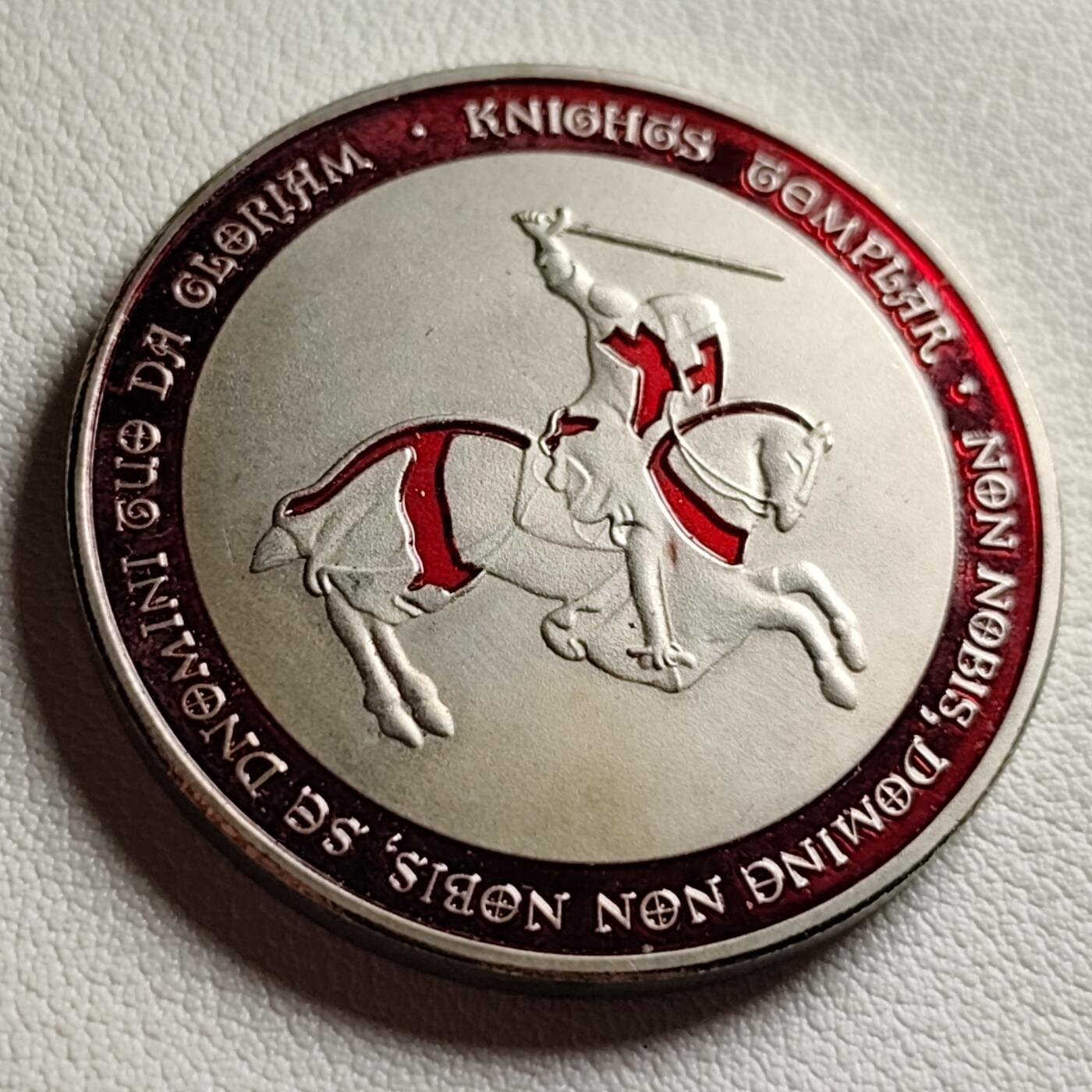 泉币菌-第38场-各国散币 马剑圣殿骑士 纪念章 直径约40mm 