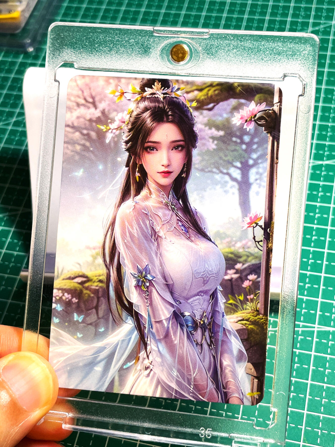 显眼宝19期 那些巅峰颜值 【带卡砖】陆雪琪  折光彩闪卡一张 小卡尺寸