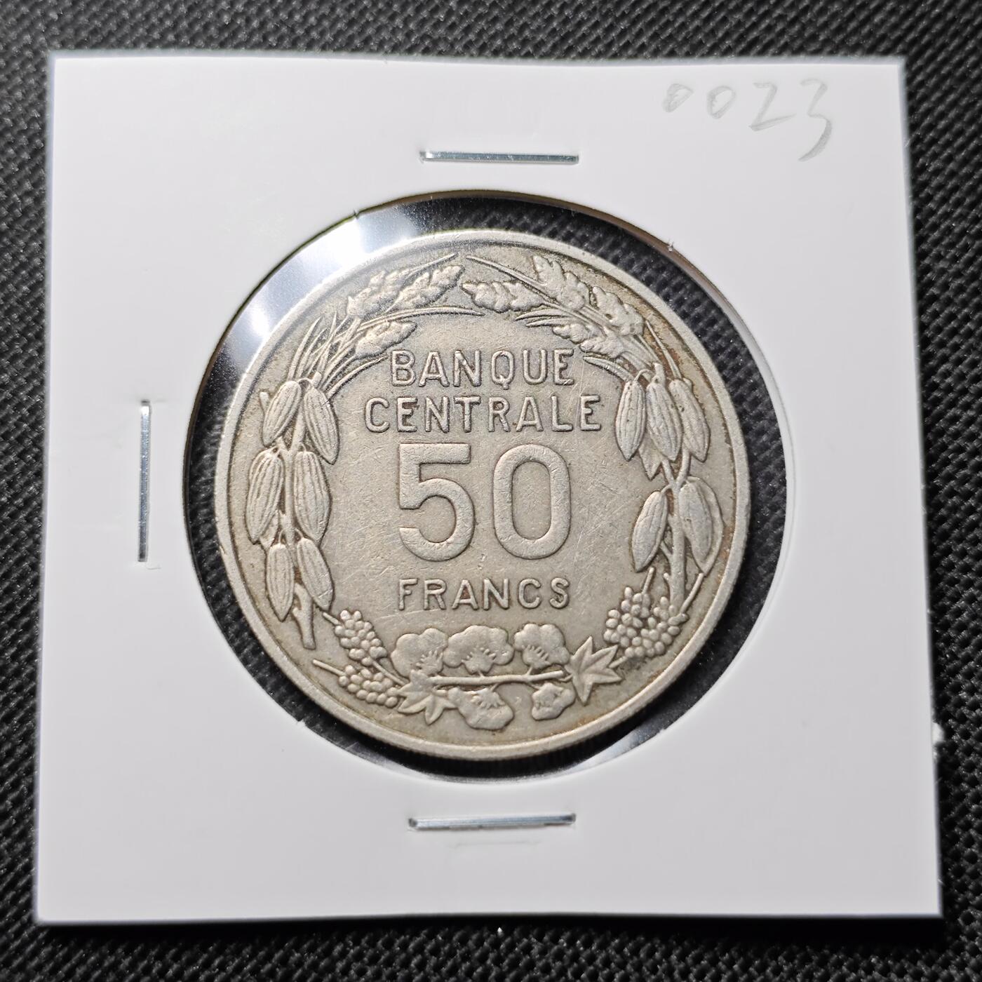 KK钱币收藏小铺 第300期 百期特拍3连拍第2场  周末发货  1960喀麦隆50法郎