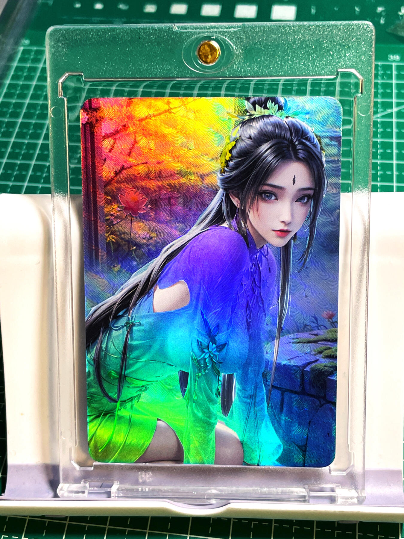 显眼宝19期 那些巅峰颜值 【带卡砖】陆雪琪  折光彩闪卡一张 小卡尺寸