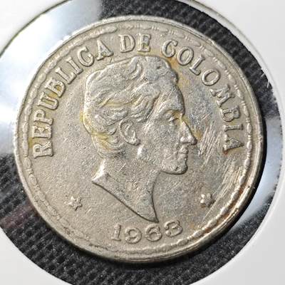 KK钱币收藏小铺 第302期   周末发货 - 1963 哥伦比亚20分