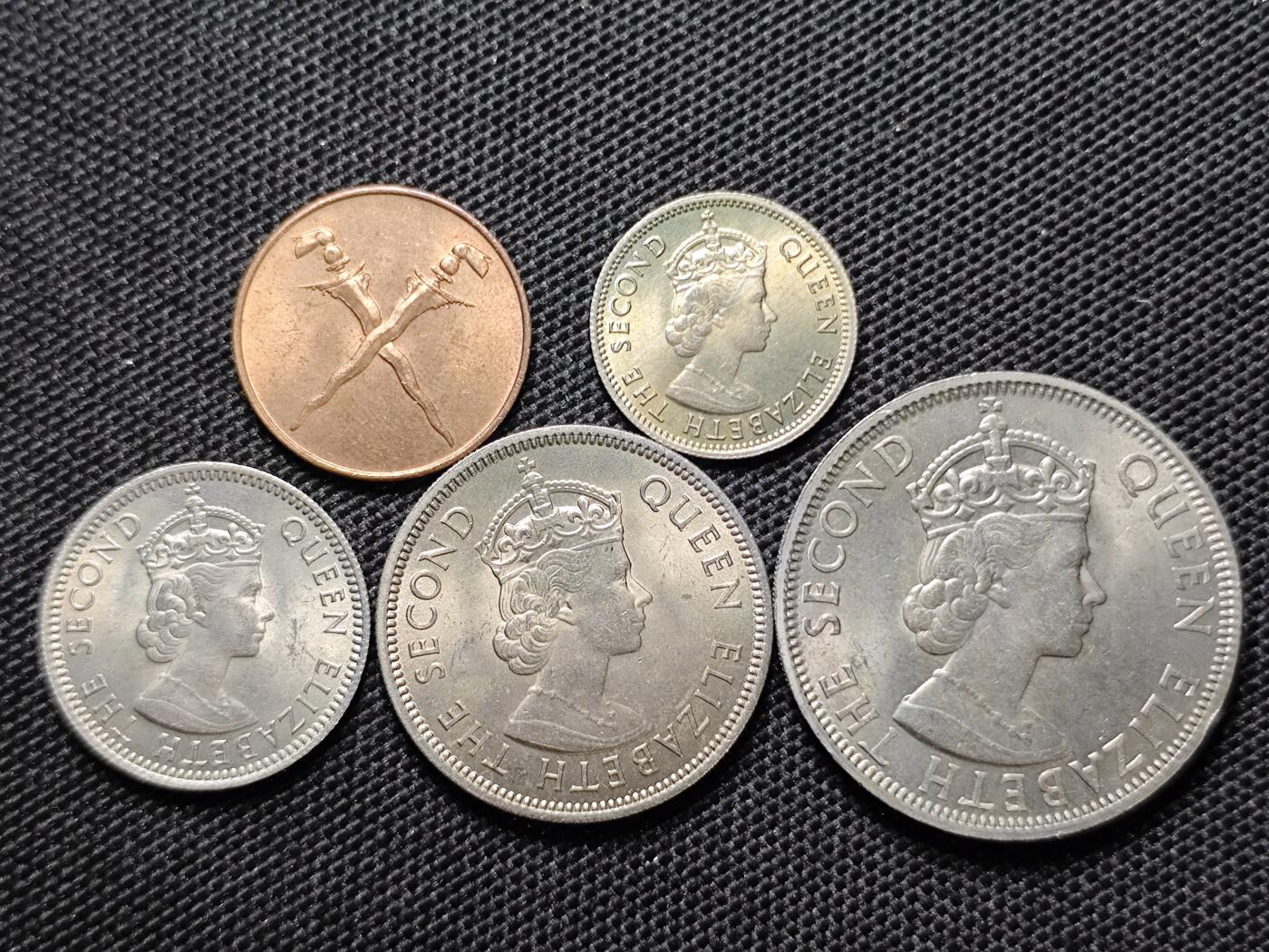 KK钱币收藏小铺 第300期 百期特拍3连拍第2场  周末发货 1961马来亚大小面值铜镍清年+1962年1分 都是好品！