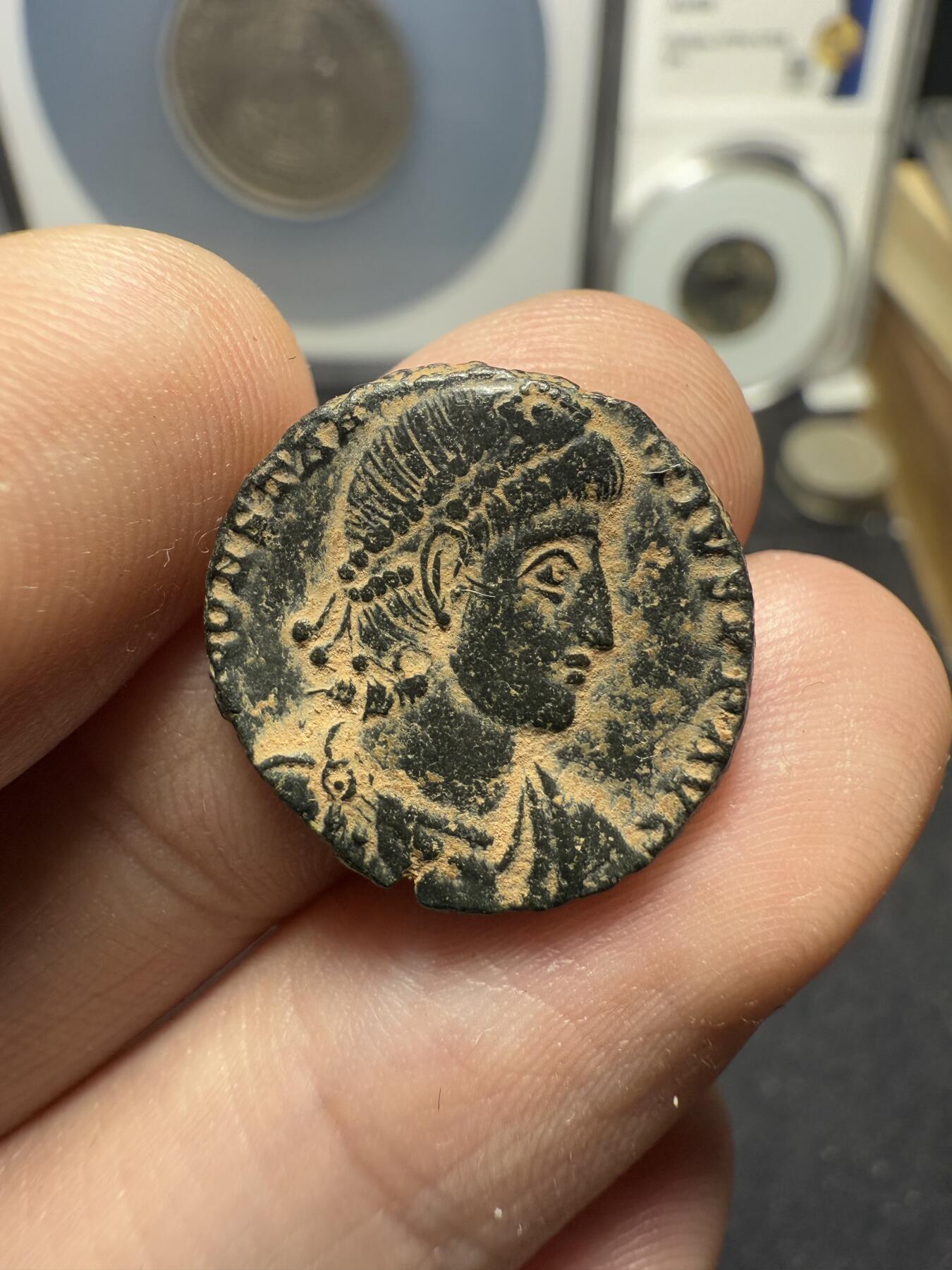 南宋泉阁俄币 外币 国币 专场第十二期【送拍无额外佣金】 古罗马 公元337-340年 君士坦丁二世中大型富利 厚重 字口图案清晰 好品