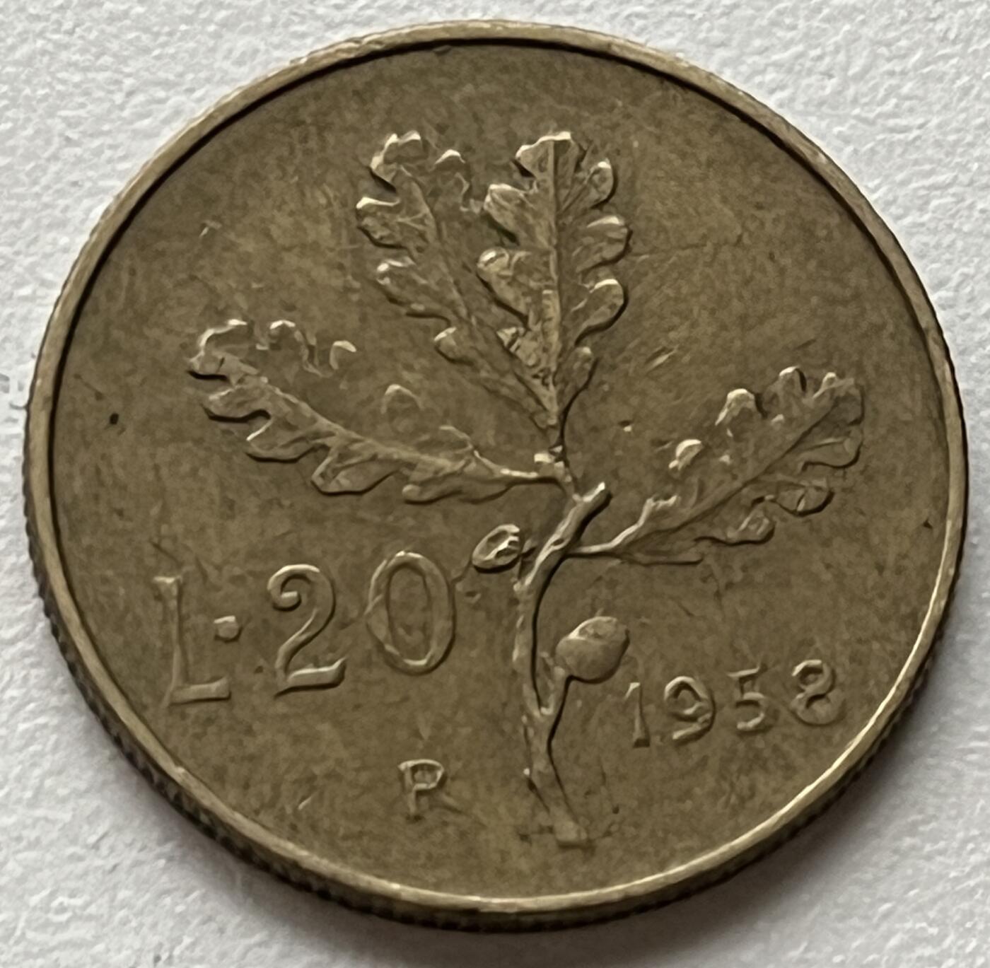 神仙姐姐-中外币专场6 1958年 意大利20里拉