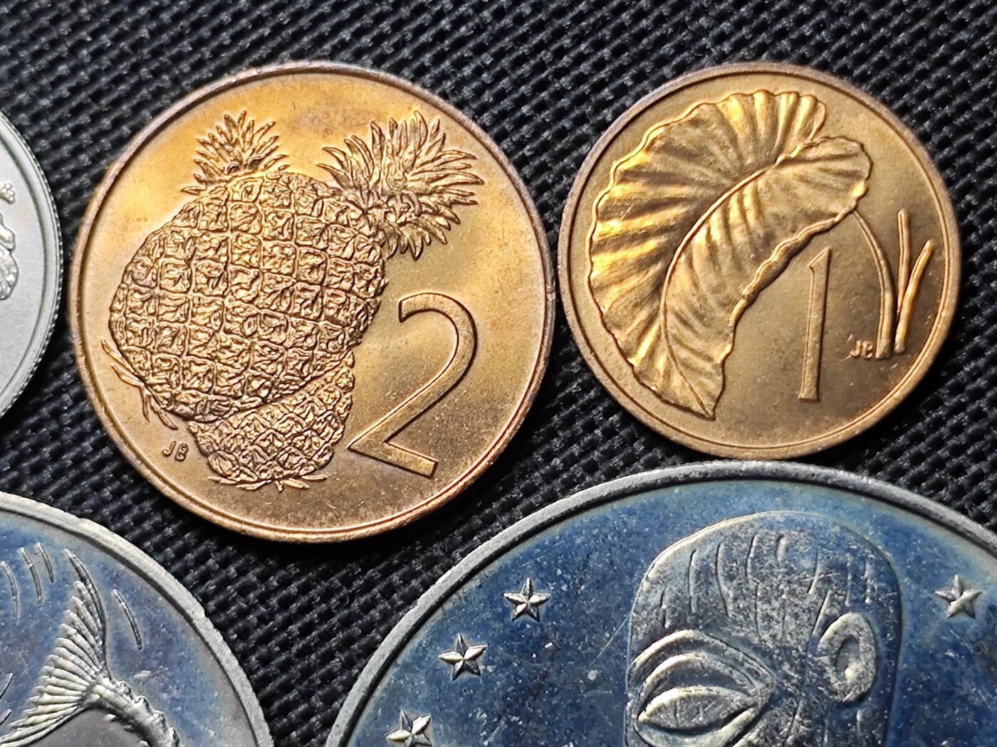 KK钱币收藏小铺 第300期 百期特拍3连拍第2场  周末发货 库克群岛大小面值一套 