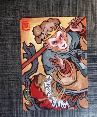含泪出坑！刷子幻彩折光全部清仓！超吉梦各类签名全部清仓！！！ 超吉梦天命西游孙悟空手绘复刻签名卡