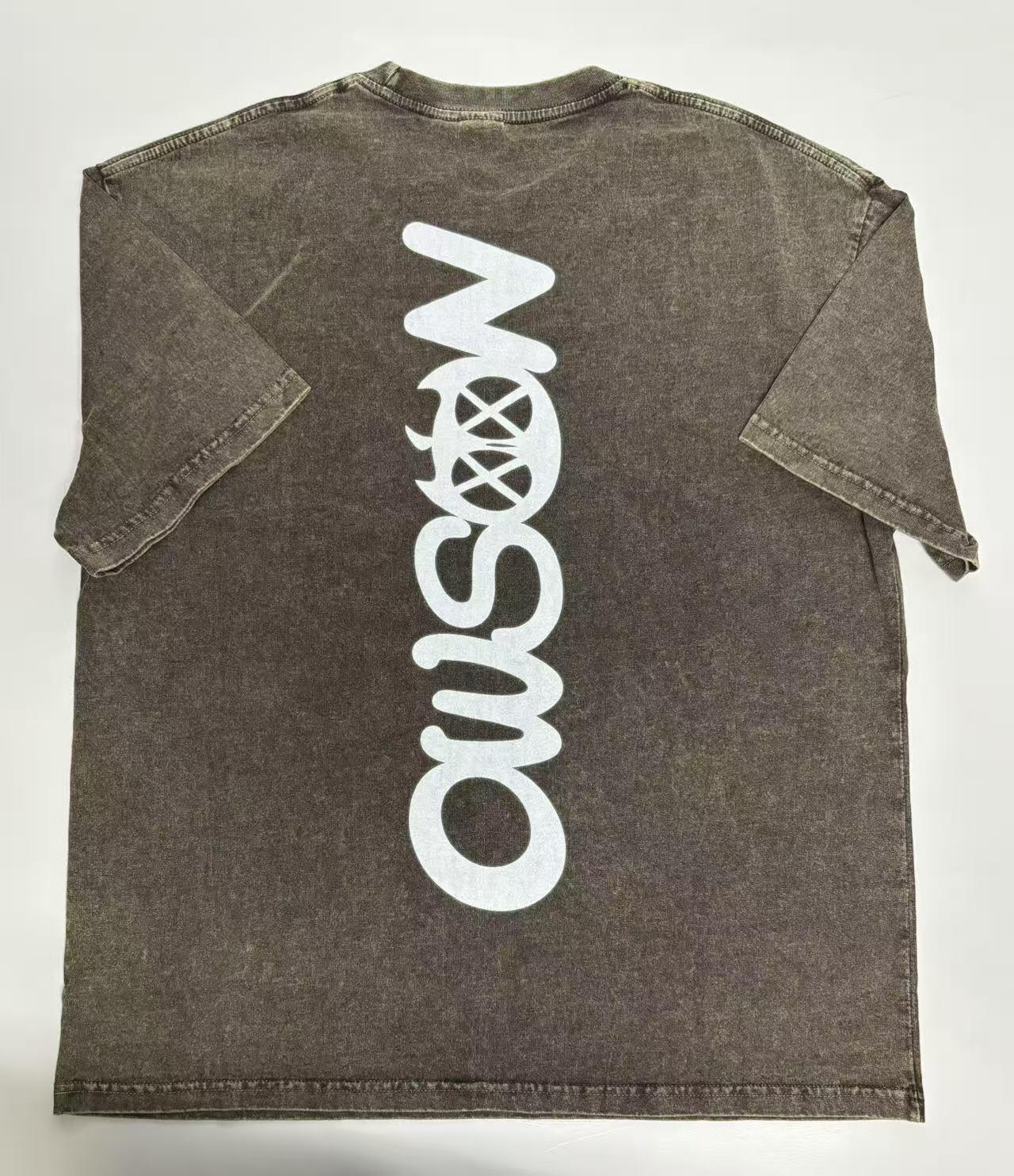 零元拍：艺术家 WAIWAI  OWSON 品牌260克水洗重磅潮流Oversize T恤L码拍品为L码，颜色以实物为准