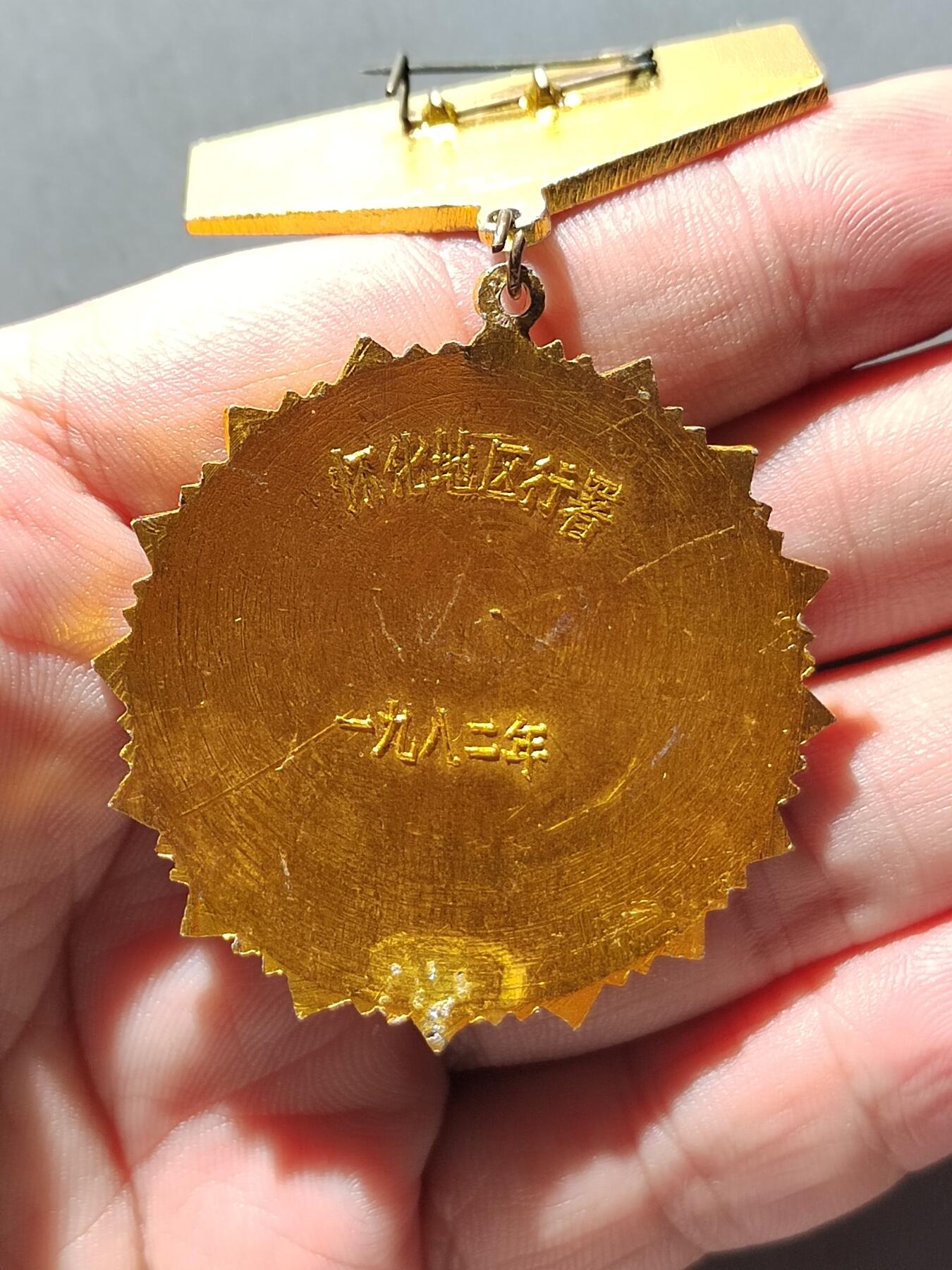 PCAI钱币  19-432  证章纪念章小专场 82年怀化行署劳模奖章