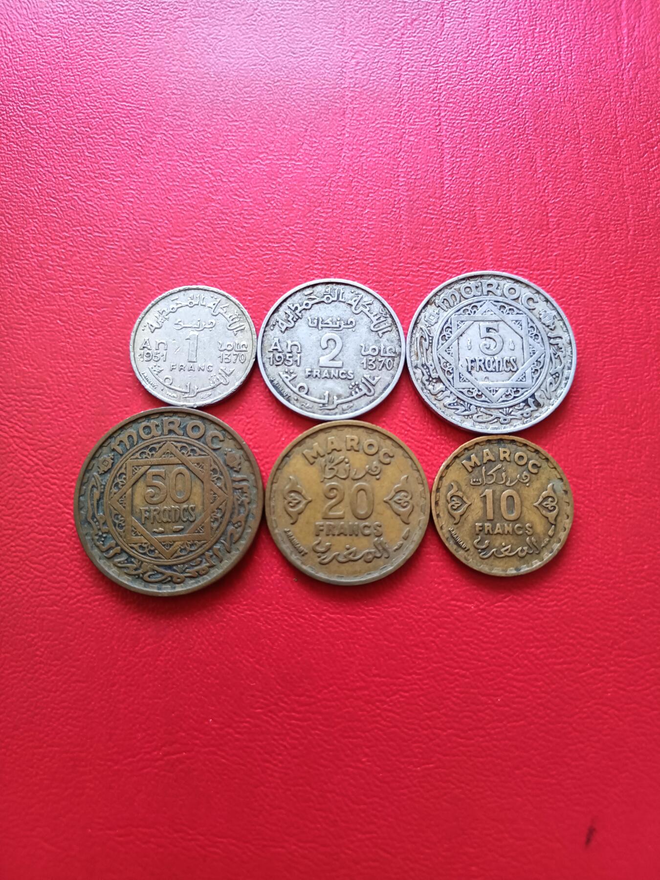 【云涧收藏】第三十七场 摩洛哥1951年，1952年套币