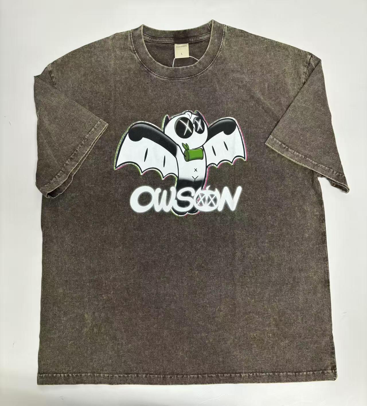 零元拍：艺术家 WAIWAI  OWSON 品牌260克水洗重磅潮流Oversize T恤L码拍品为L码，颜色以实物为准