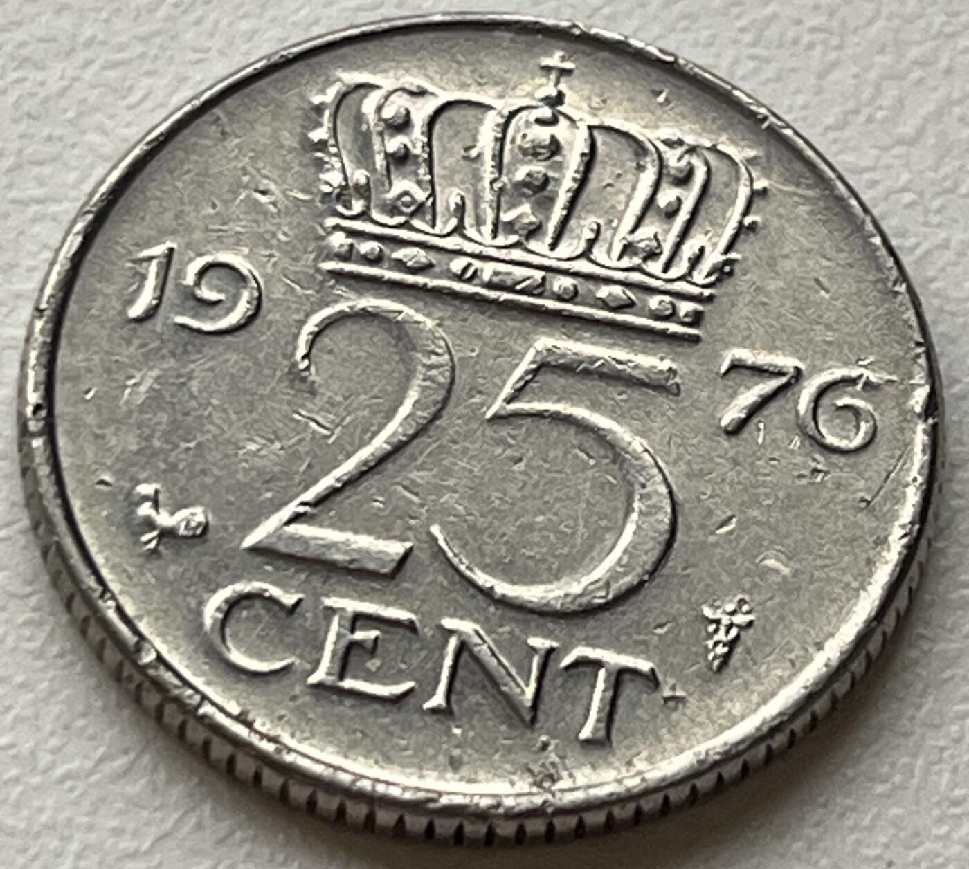 神仙姐姐-中外币专场6 1976年 荷兰25分
