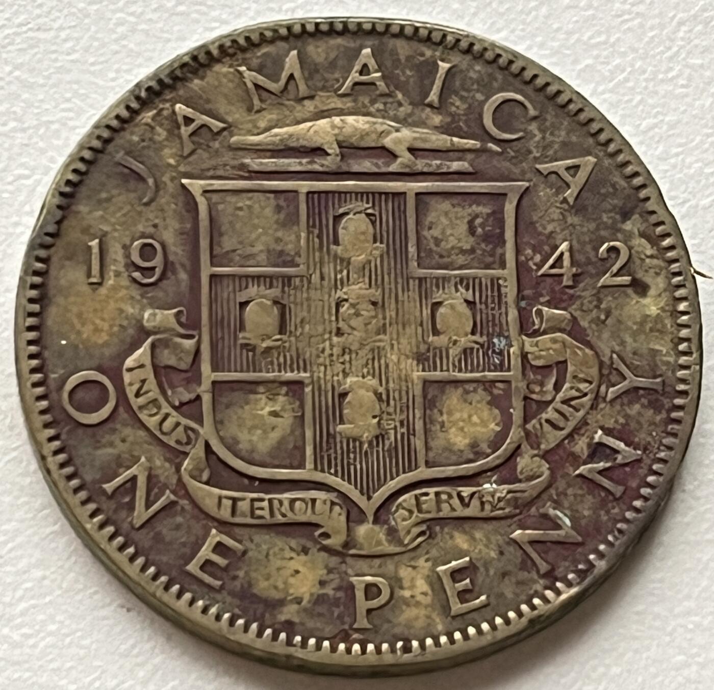 神仙姐姐-中外币专场6 1942年 英属牙买加1便士