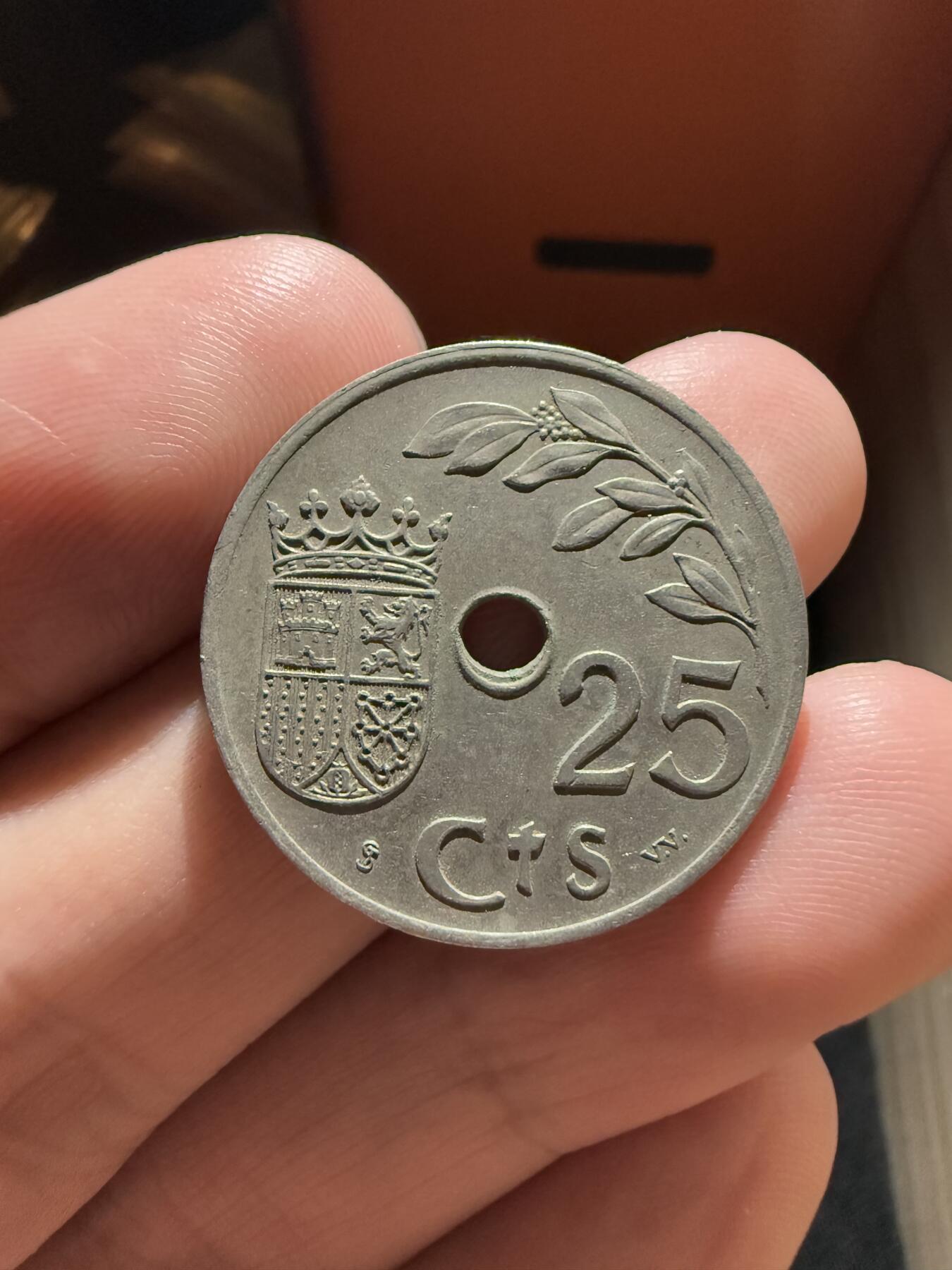 南宋泉阁俄币 外币 国币 专场第十二期【送拍无额外佣金】 西班牙 1937年 25分镍币 通货好品